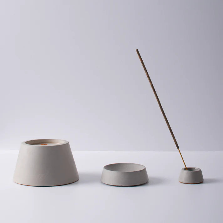 Ritual Set 2 - Flume Lighter (Dune) + Arenal Candle (Grey)